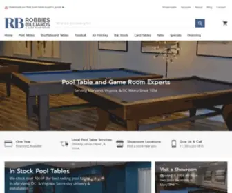 Robbiesbilliards.com(Robbies Billiards) Screenshot