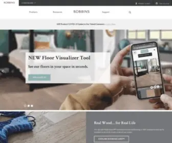 Robbins.com(Designer Hardwood Flooring) Screenshot