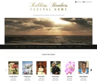 Robbinsbrothersfh.com(Robbins Brothers Funeral Home) Screenshot