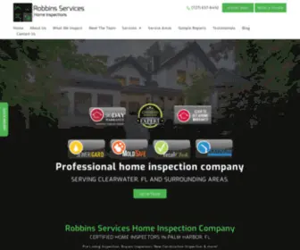 Robbinshomeinspections.com(Robbins Services Home Inspection Company in Palm Harbor) Screenshot