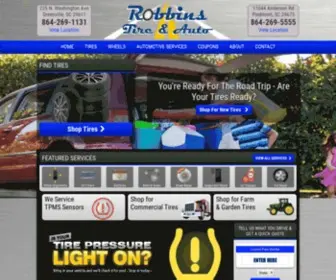 Robbinstire.com(Robbins Tire & Auto) Screenshot