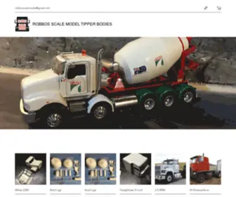 Robbosscalemodel.com(Robbos Scale Model Tipper Bodies) Screenshot