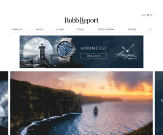 Robbreport.de(Das einzige multithematische Luxus) Screenshot