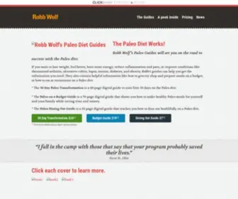 Robbwolfpaleoguides.com(Paleo Diet Guides from Robb Wolf) Screenshot