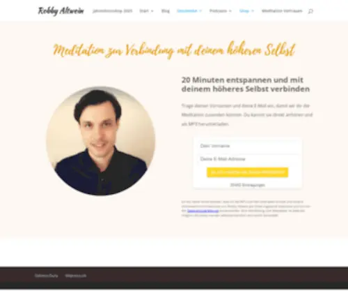 Robbyaltwein.de(Bewusstseinscoach und Onlinetrainer) Screenshot