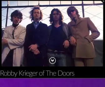 Robbykrieger.com(Robby Krieger of The Doors) Screenshot