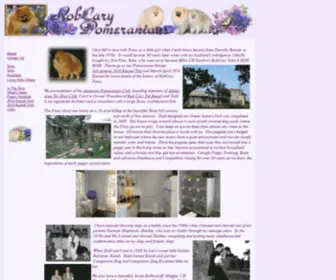 Robcarypoms.com(RobCary Pomeranians) Screenshot