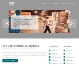 Robcom.com.pl(Systemy zarządzania klasy ERP) Screenshot