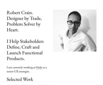 Robert-Crain.co(Robert Crain) Screenshot