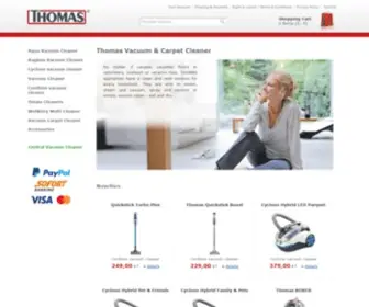 Robert-Thomas-Shop.com(Thomas Vacuum & Carpet Cleaner) Screenshot