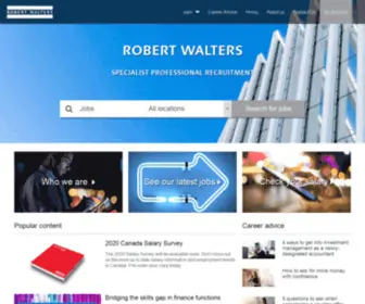 Robert-Walters.ca(Specialist Professional Recruitment) Screenshot