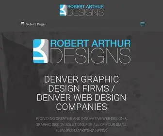 Robertarthurdesigns.com(Denver Graphic Design Firms) Screenshot