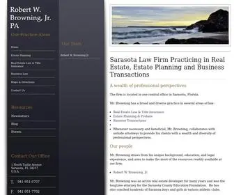 Robertbrowninglaw.com(Sarasota Business & Estate Planning Law Firm) Screenshot