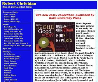 Robertchristgau.com(Robert Christgau) Screenshot