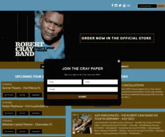 Robertcray.com(Robert Cray Official) Screenshot