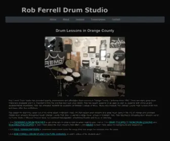 Robertferrell.com(Drum Lessons) Screenshot
