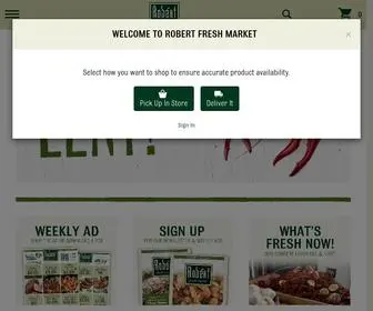 Robertfreshmarket.com(Robért Fresh Market) Screenshot