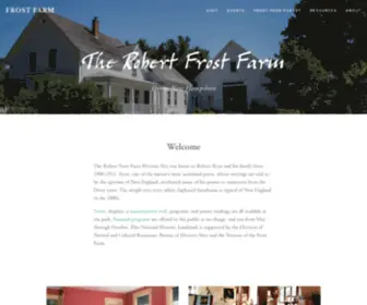 Robertfrostfarm.org(Frost Farm) Screenshot
