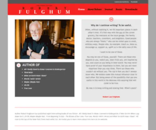 Robertfulghum.com(Robert Fulghum) Screenshot