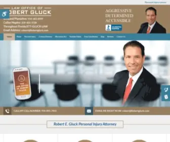 Robertgluck.com(Personal Injury Lawyer) Screenshot