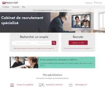 Roberthalf.fr(Robert Half®) Screenshot