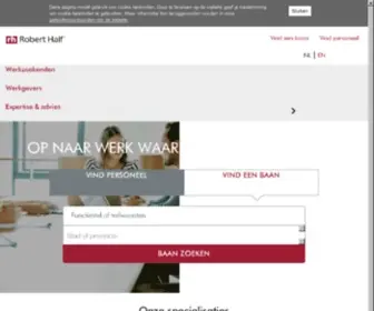 Roberthalf.nl(Finance Vacatures) Screenshot