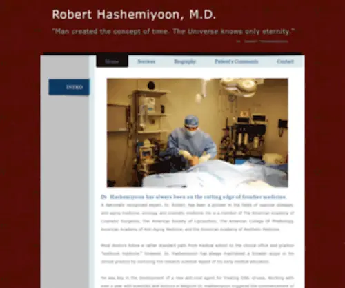 Roberthashemiyoon.com(Dr. Robert Hashemiyoon) Screenshot