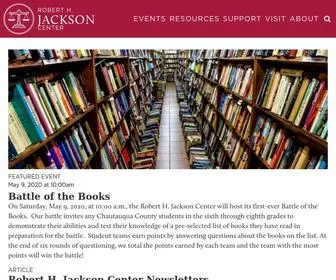 RoberthJackson.org(Robert H Jackson Center) Screenshot