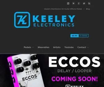 Robertkeeley.com(Keeley Electronics Guitar Effects Pedals) Screenshot