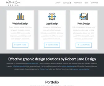 Robertlanedesign.com(Robert Lane Design is a Graphic Designer in Hot Springs) Screenshot
