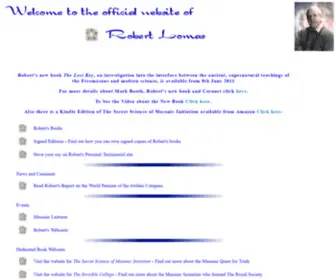 Robertlomas.com(The Official Robert Lomas Website) Screenshot