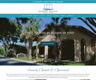 Robertmassie.com(Robert Massie Funeral Home) Screenshot