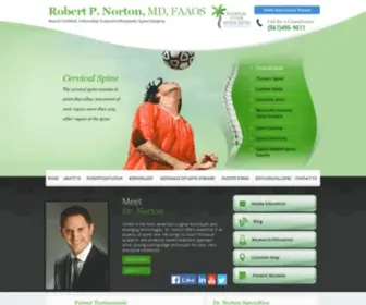 Robertnortonmd.com(Florida Spine Associates) Screenshot