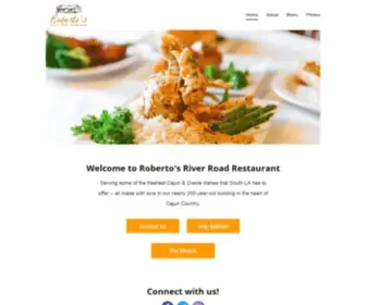 Robertosrestaurant.net(Serving some of the freshest Cajun & Creole dishes that South LA has to offer) Screenshot
