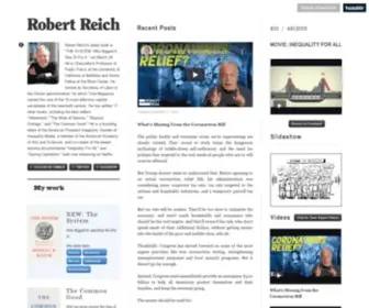 Robertreich.org(Robert Reich) Screenshot