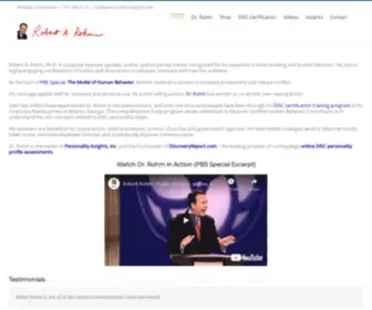 Robertrohm.com(Robert Rohm Leadership Development) Screenshot