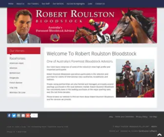 Robertroulstonbloodstock.com.au(Robert Roulston Bloodstock) Screenshot