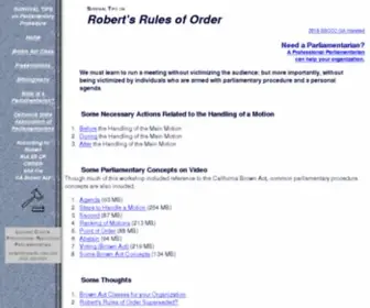 Roberts-Rules.com(Survival Tips on Robert's Rules) Screenshot