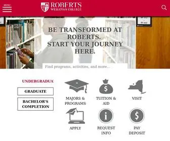 Roberts.edu(Roberts Wesleyan College) Screenshot
