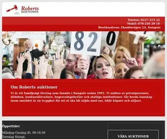 Robertsauktioner.com(Roberts auktioner) Screenshot