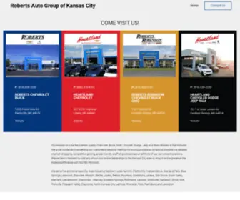 Robertsautogroup.com(Roberts Auto Group of Missouri and Kansas) Screenshot