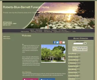 Robertsblue.com(Roberts-Blue-Barnett Funeral Home of Emporia) Screenshot