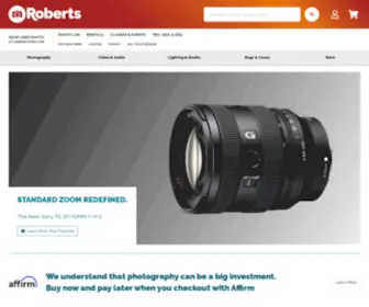 Robertscamera.com(New and Refurbished Cameras and Photography Equipment) Screenshot