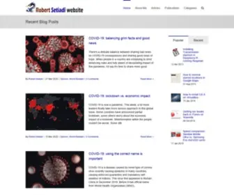 Robertsetiadi.com(Official website & blog of Robert Setiadi) Screenshot