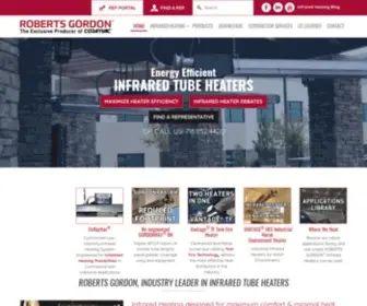 Robertsgordon.com(Infrared Tube Heaters & Infrared Heating) Screenshot