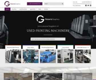Robertsgraphics.co.uk(Used Printing Machinery UK) Screenshot