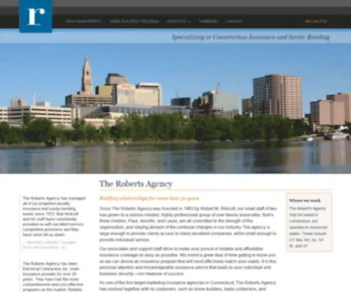 Robertsins.com(Construction Insurance Specialists) Screenshot