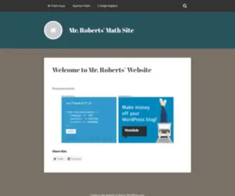 Robertsmath.com(Roberts' Math Site) Screenshot