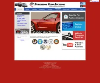 Robertsonauto.com(Robertson Auto Auctions) Screenshot