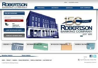 Robertsonbanking.com(›) Screenshot